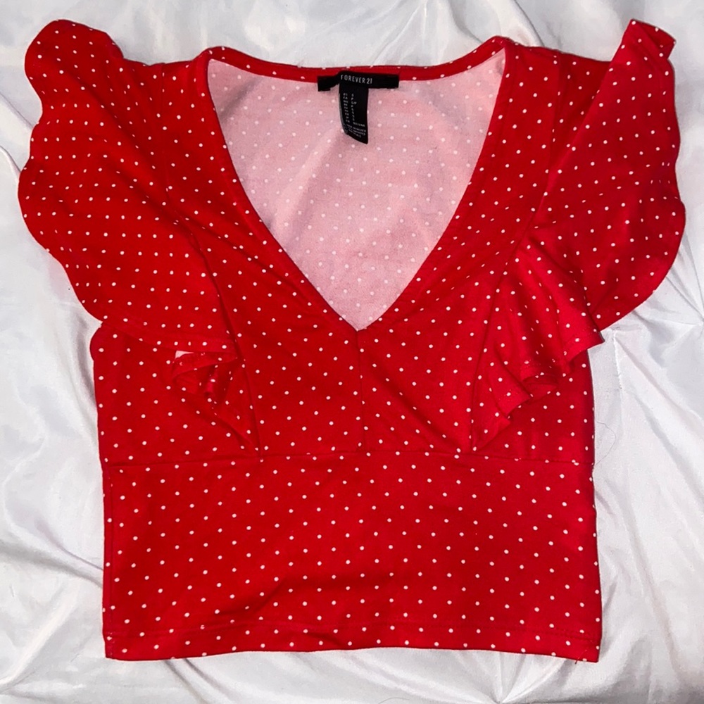 polka dot crop ❤️